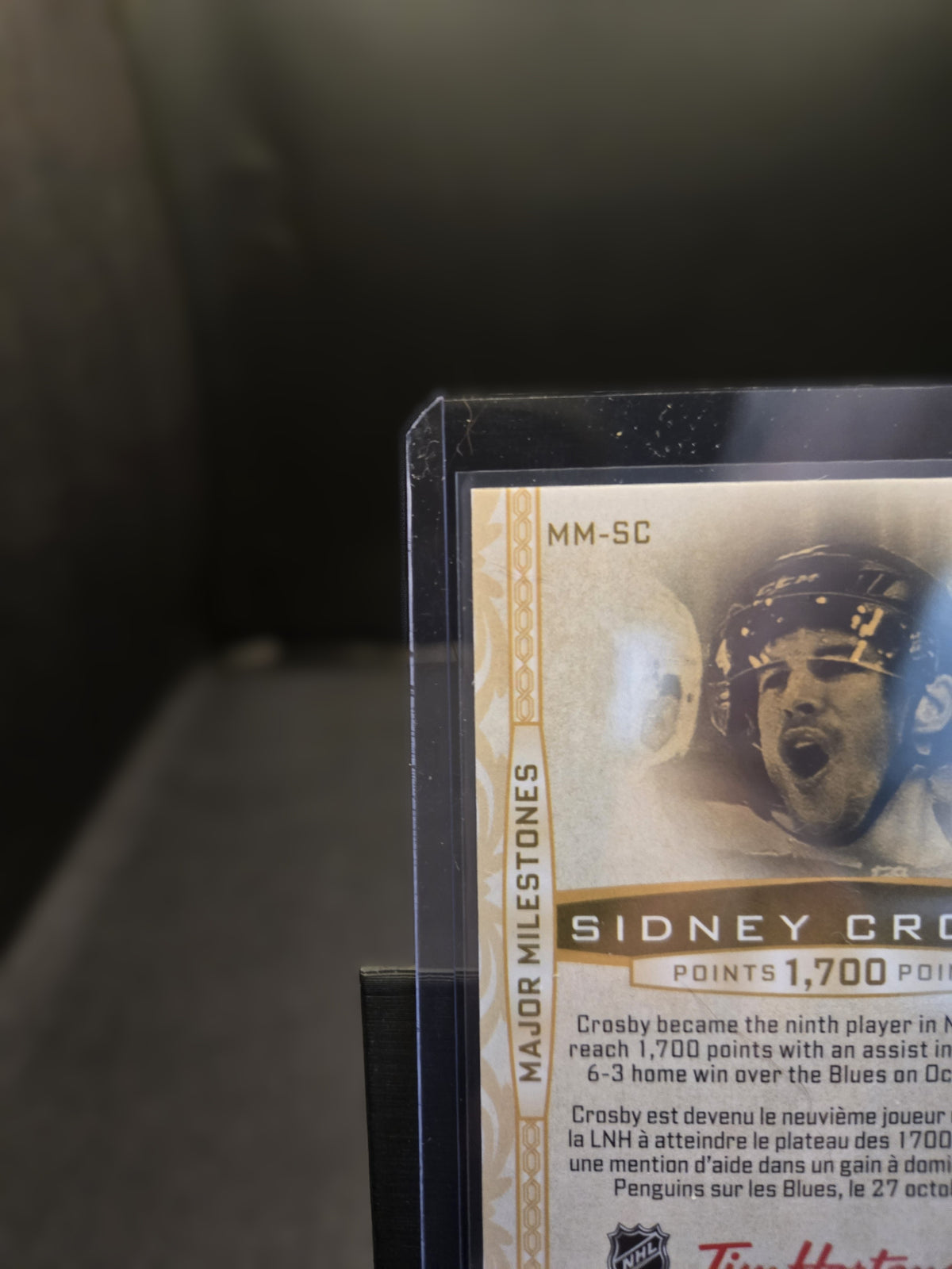 2026-27 Upper Deck Tim Hortons Sidney Crosby Major Milestones MM-SC Penguins 1:12000 Packs