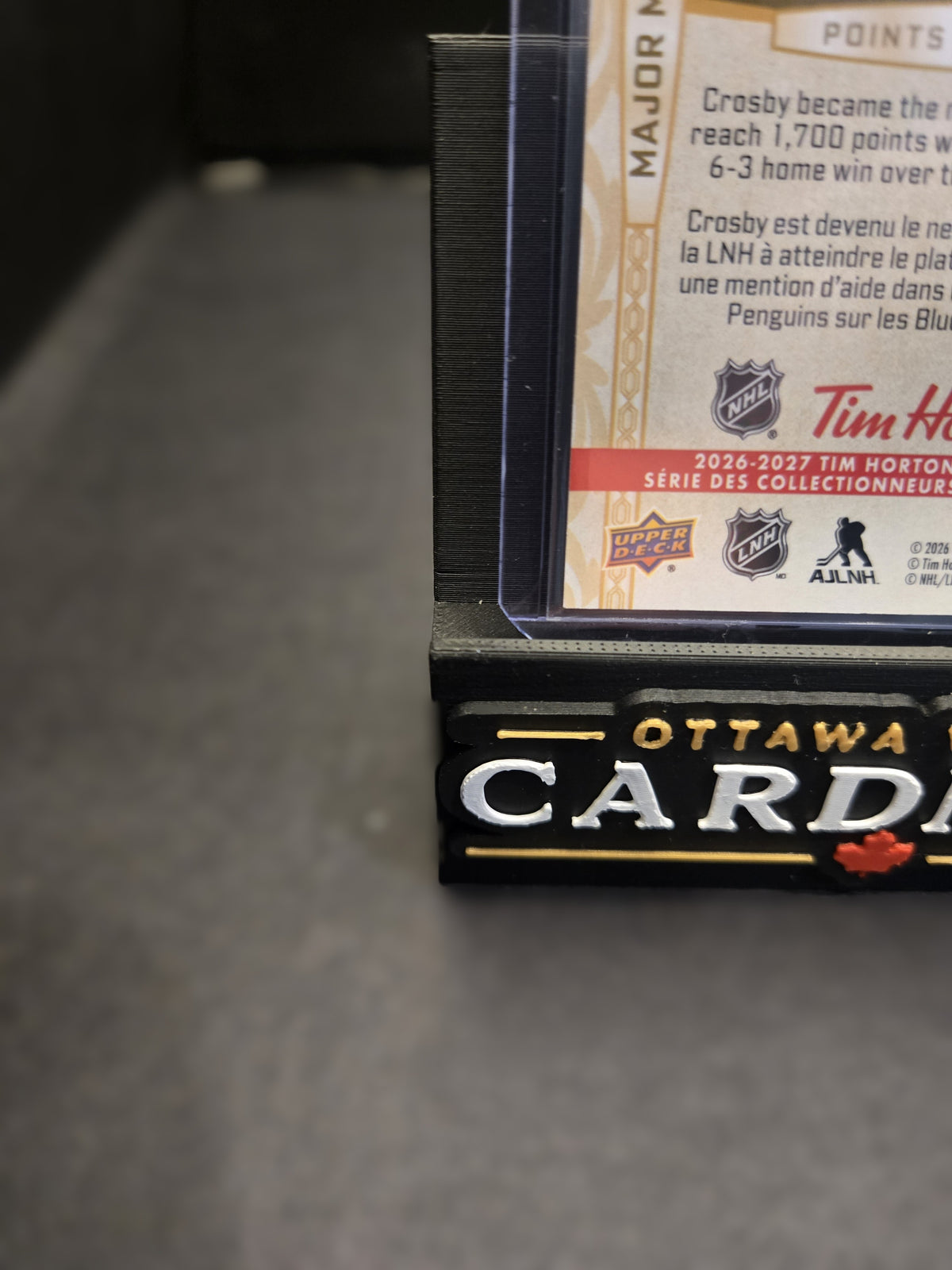 2026-27 Upper Deck Tim Hortons Sidney Crosby Major Milestones MM-SC Penguins 1:12000 Packs