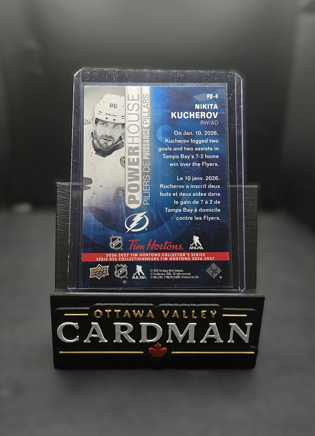 2026-27 Upper Deck Tim Hortons Nikita Kucherov Powerhouse PO-4 Lightning