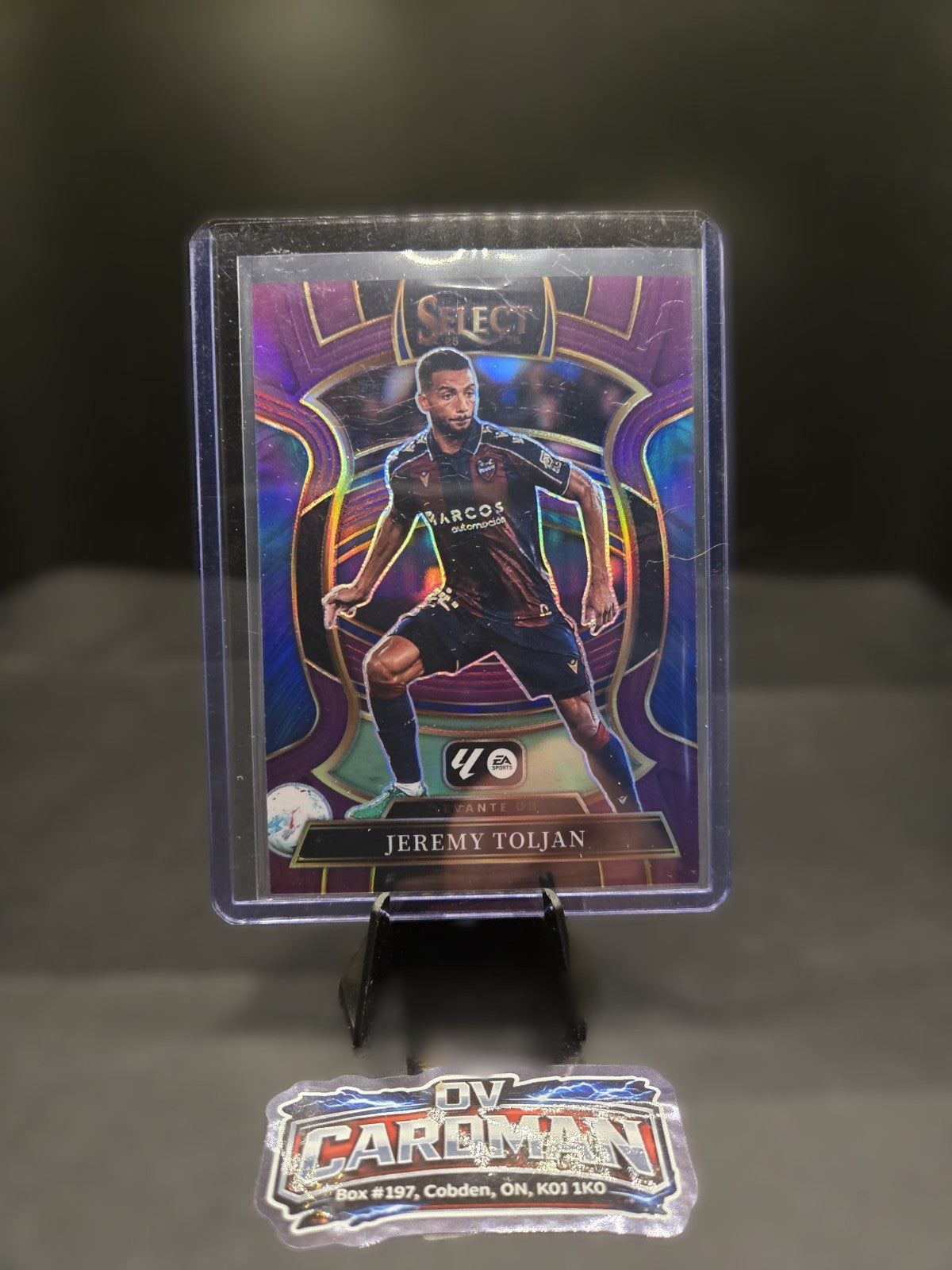 2025-26 Panini Select La Liga – Jeremy Toljan Purple Prizm /125 – Levante UD