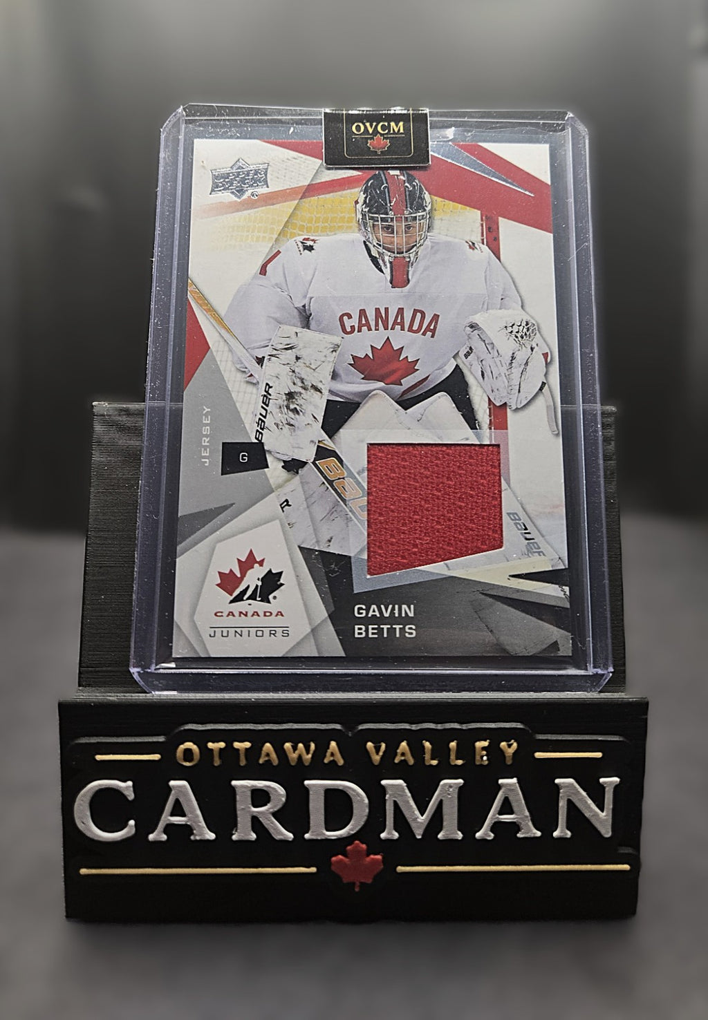 2026 Upper Deck Team Canada Juniors Gavin Betts Jersey #51 Goalie