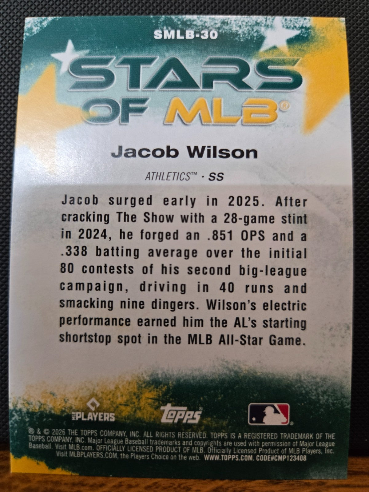 2026 Topps Series 1 Baseball - Stars Of MLB Insert Cards - YOU PICK
