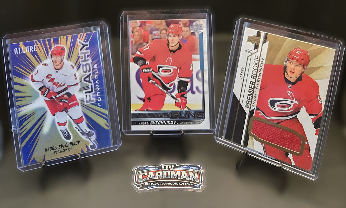Andrei Svechnikov Young Guns, Jersey & Allure Flash Lot – Carolina Hurricanes