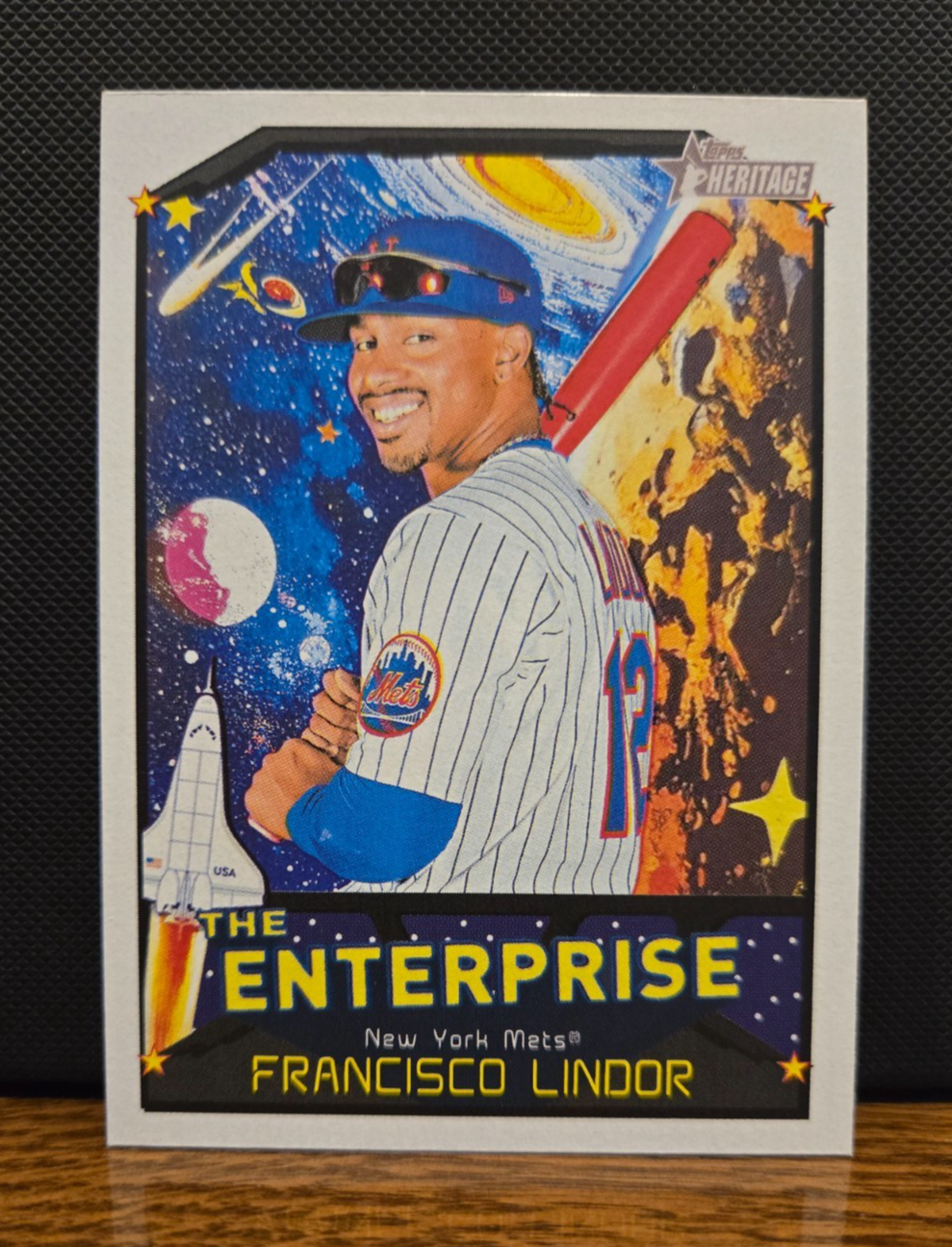 Topps Heritage 2026 – The Enterprise Insert – Francisco Lindor New York Mets