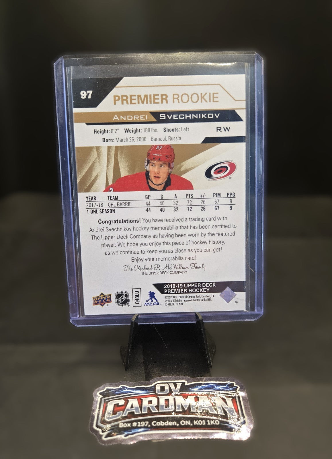 Andrei Svechnikov Young Guns, Jersey & Allure Flash Lot – Carolina Hurricanes