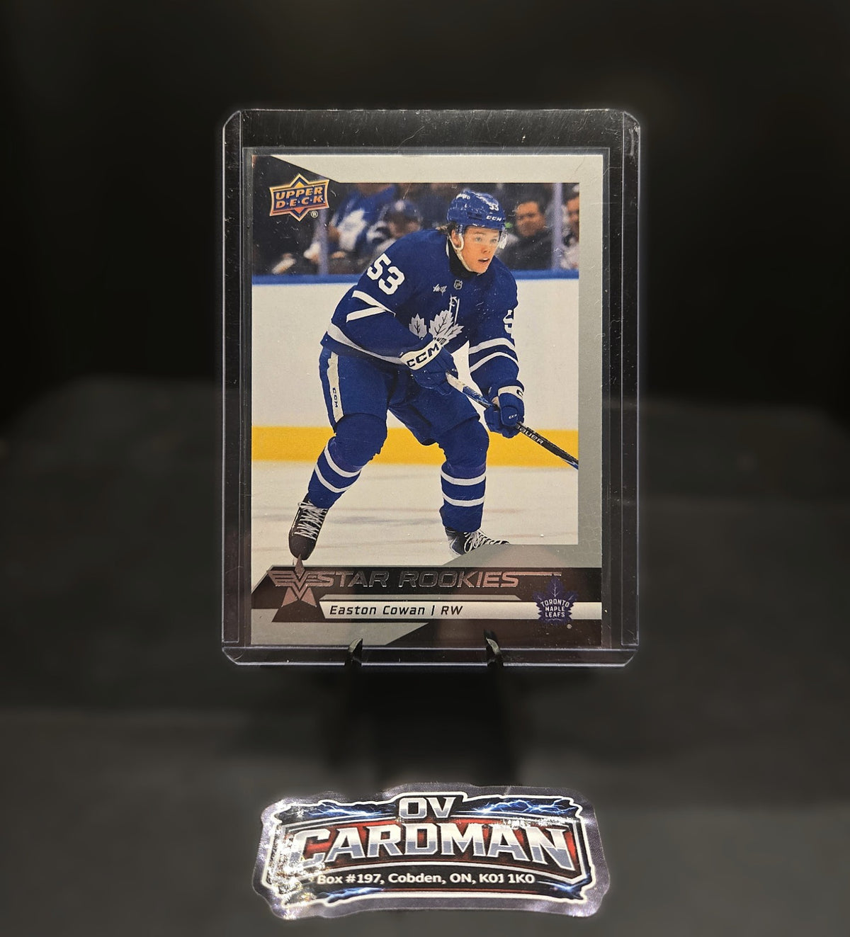 2025-26 Upper Deck Star Rookies #11 Easton Cowan Toronto Maple Leafs Rookie Card