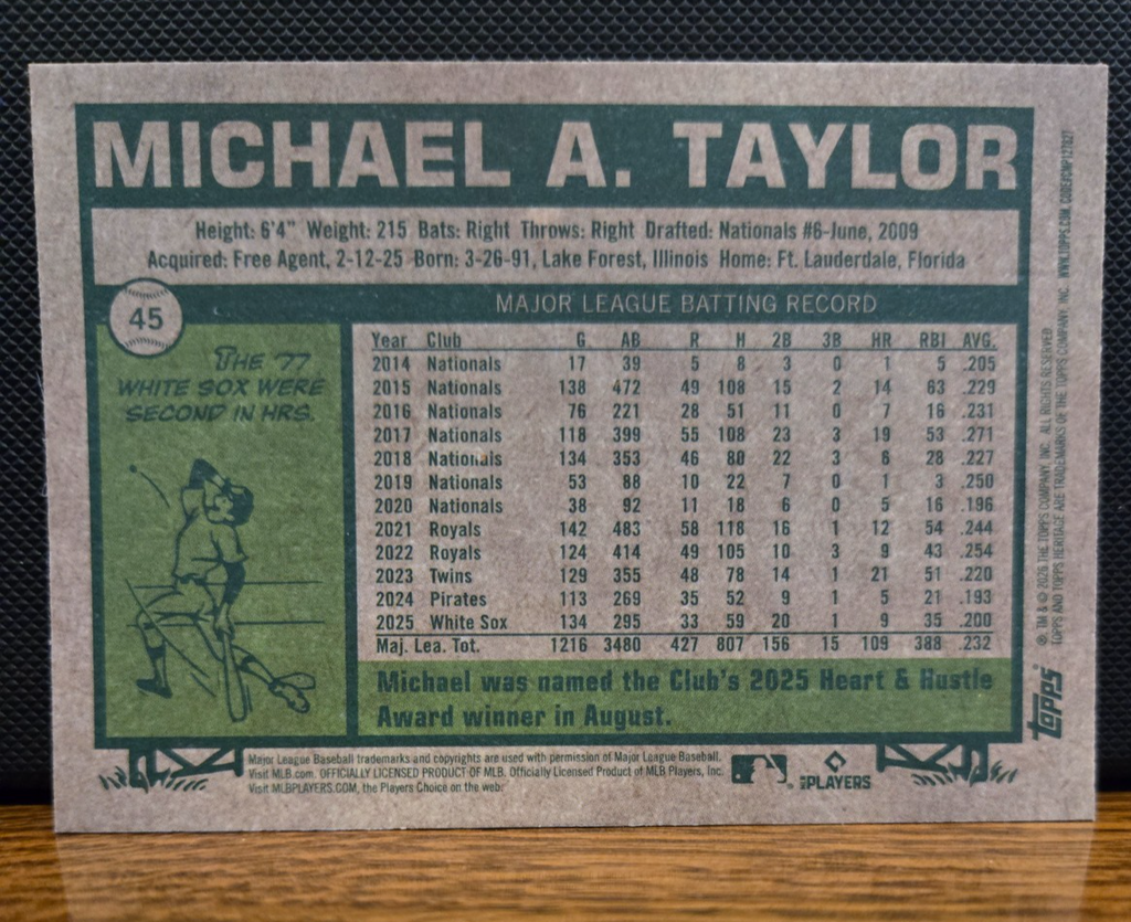 Topps Heritage Baseball 2026 - Silver Sparkle Parallel - You Pick