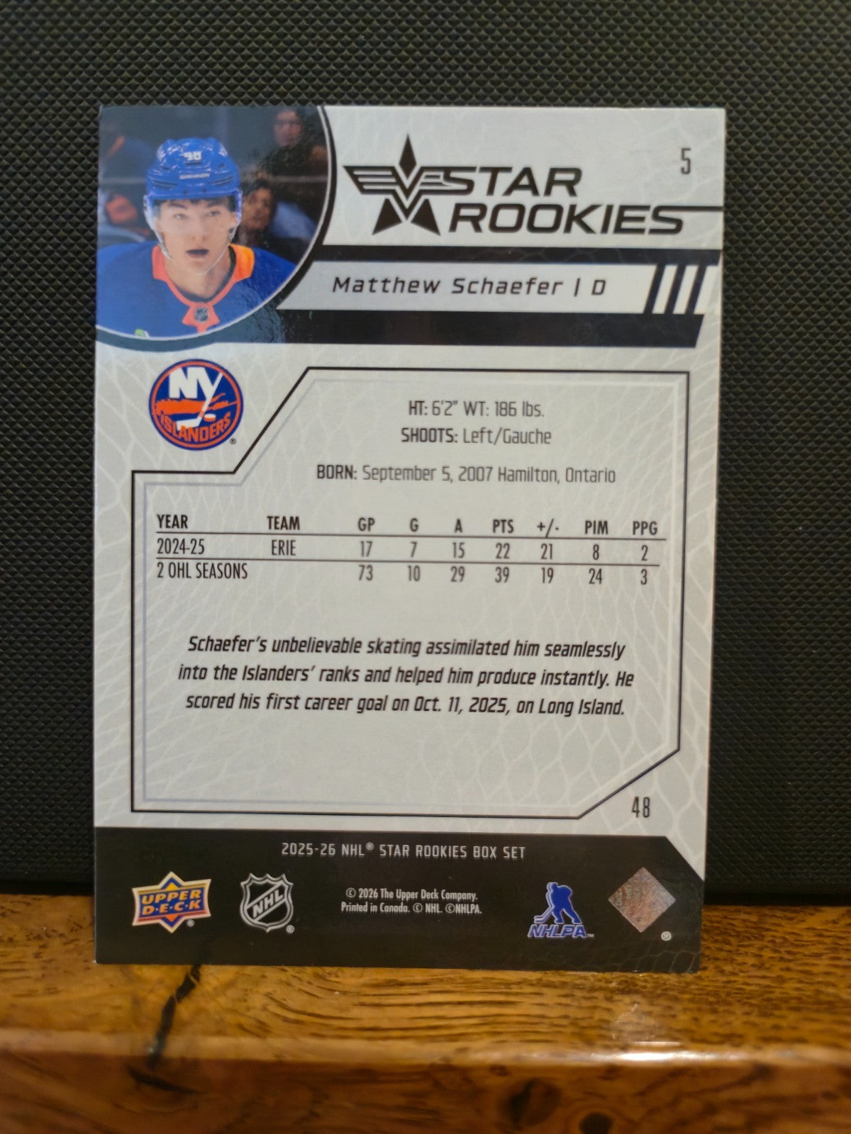 2025-26 Upper Deck Star Rookies YOU PICK Rookie Cards – Schaefer, Demidov + More