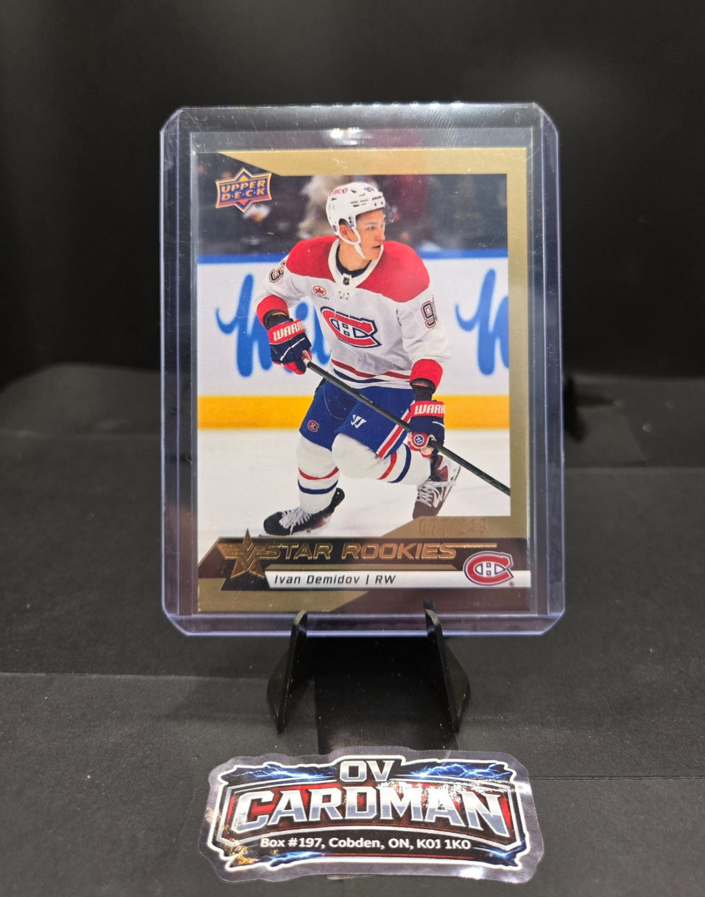 2025-26 Upper Deck NHL Star Rookies - Ivan Demidov, GOLD /249