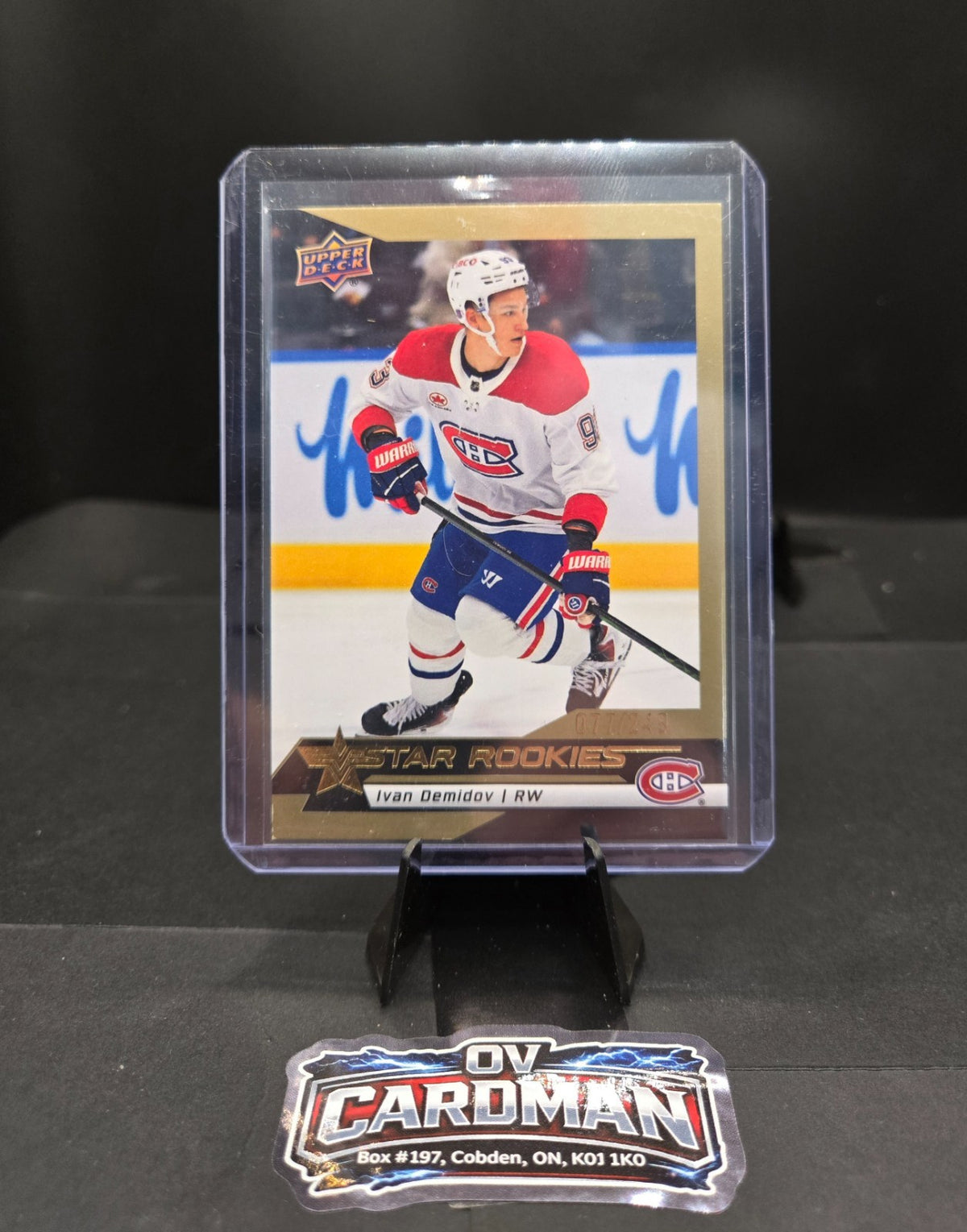 2025-26 Upper Deck NHL Star Rookies - Ivan Demidov, GOLD /249
