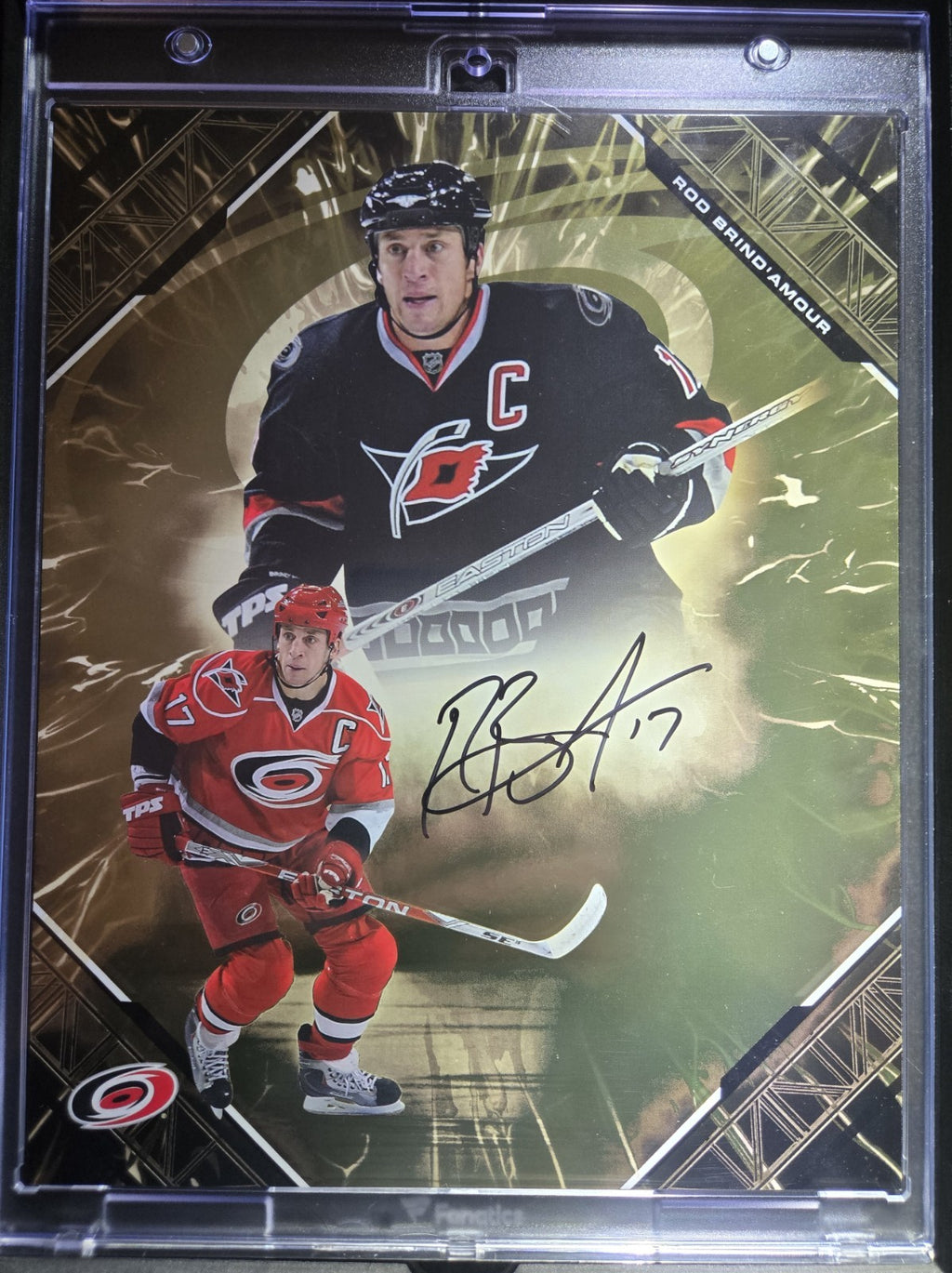 2026 Fanatics Under Wraps Emanate Hockey Rod Brind’Amour /50 Gold Carolina