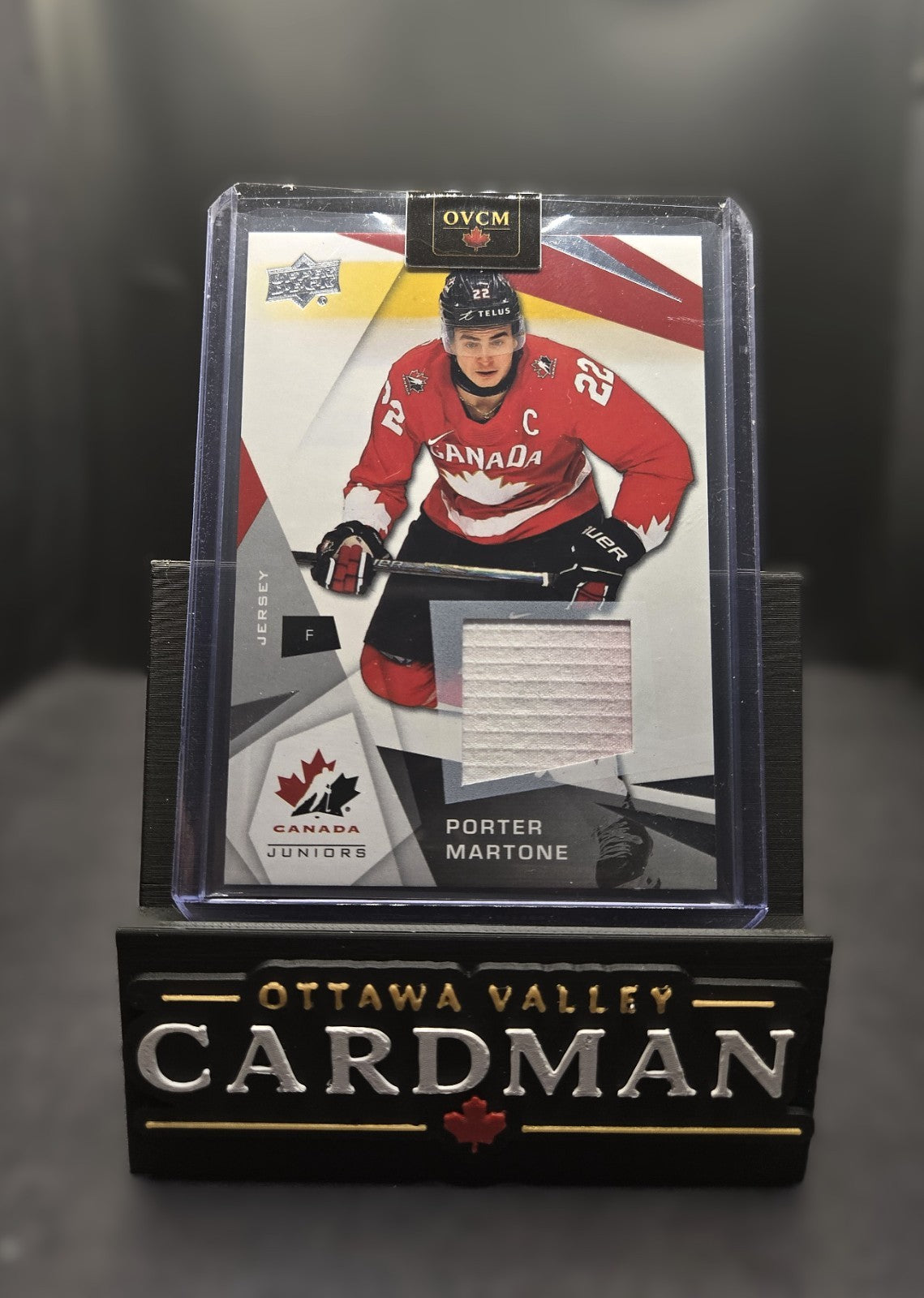 2026 Upper Deck Team Canada Juniors Porter Martone Jersey #17 Flyers, Game Patch
