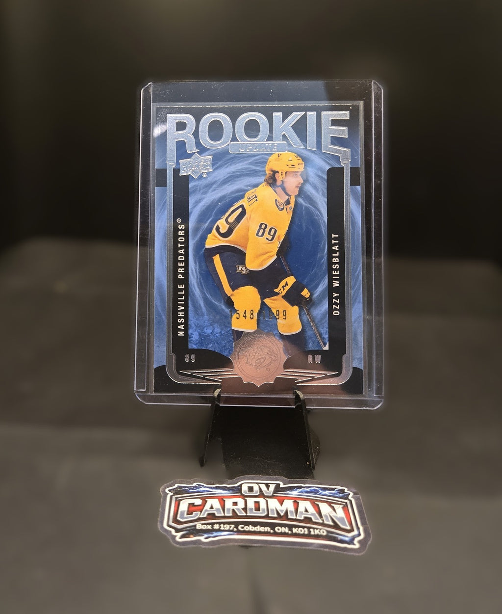 2025-26 Upper Deck Extended Series Ozzy Wiesblatt RC Update /1999 & RR Predators