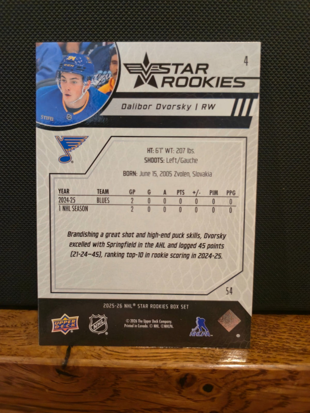 2025-26 Upper Deck Star Rookies YOU PICK Rookie Cards – Schaefer, Demidov + More