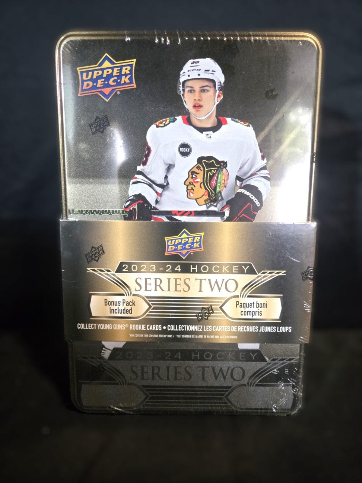 2023-24 Upper Deck Series 2 Hockey Sealed Tin - Connor Bedard Young Guns Inside?
