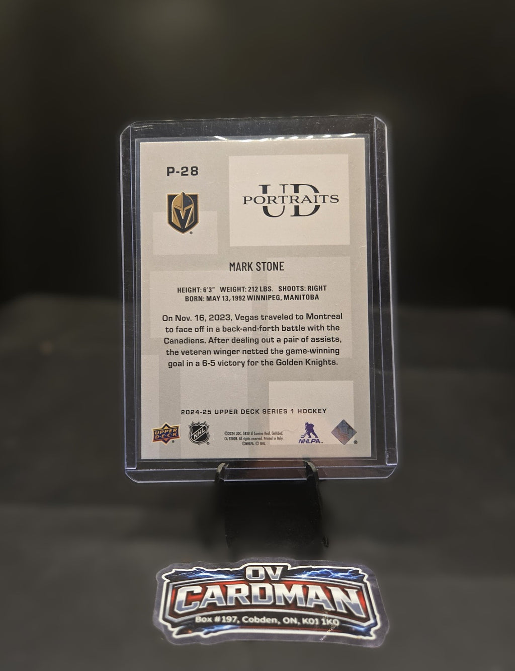 2024-25 Ultimate Collection Gold Mark Stone #38 /99 Vegas Golden Knights , LOT
