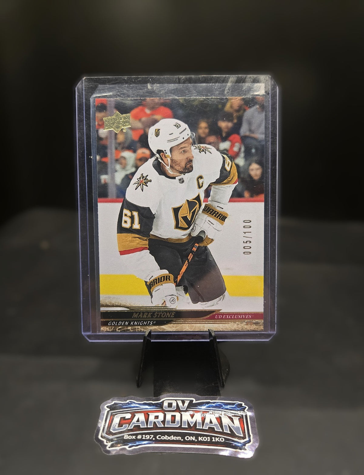 2024-25 Ultimate Collection Gold Mark Stone #38 /99 Vegas Golden Knights , LOT