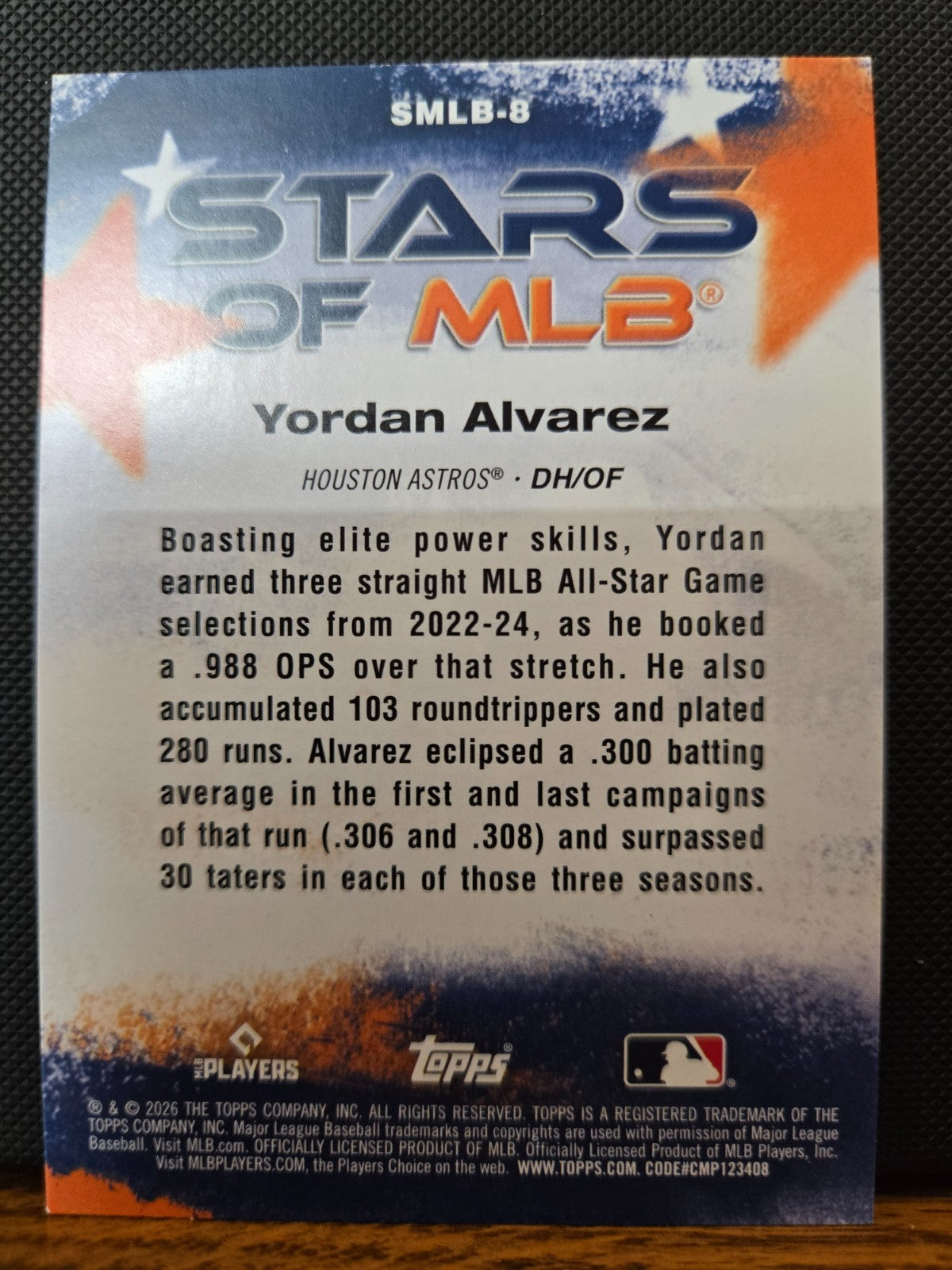 2026 Topps Series 1 Baseball - Stars Of MLB Insert Cards - YOU PICK