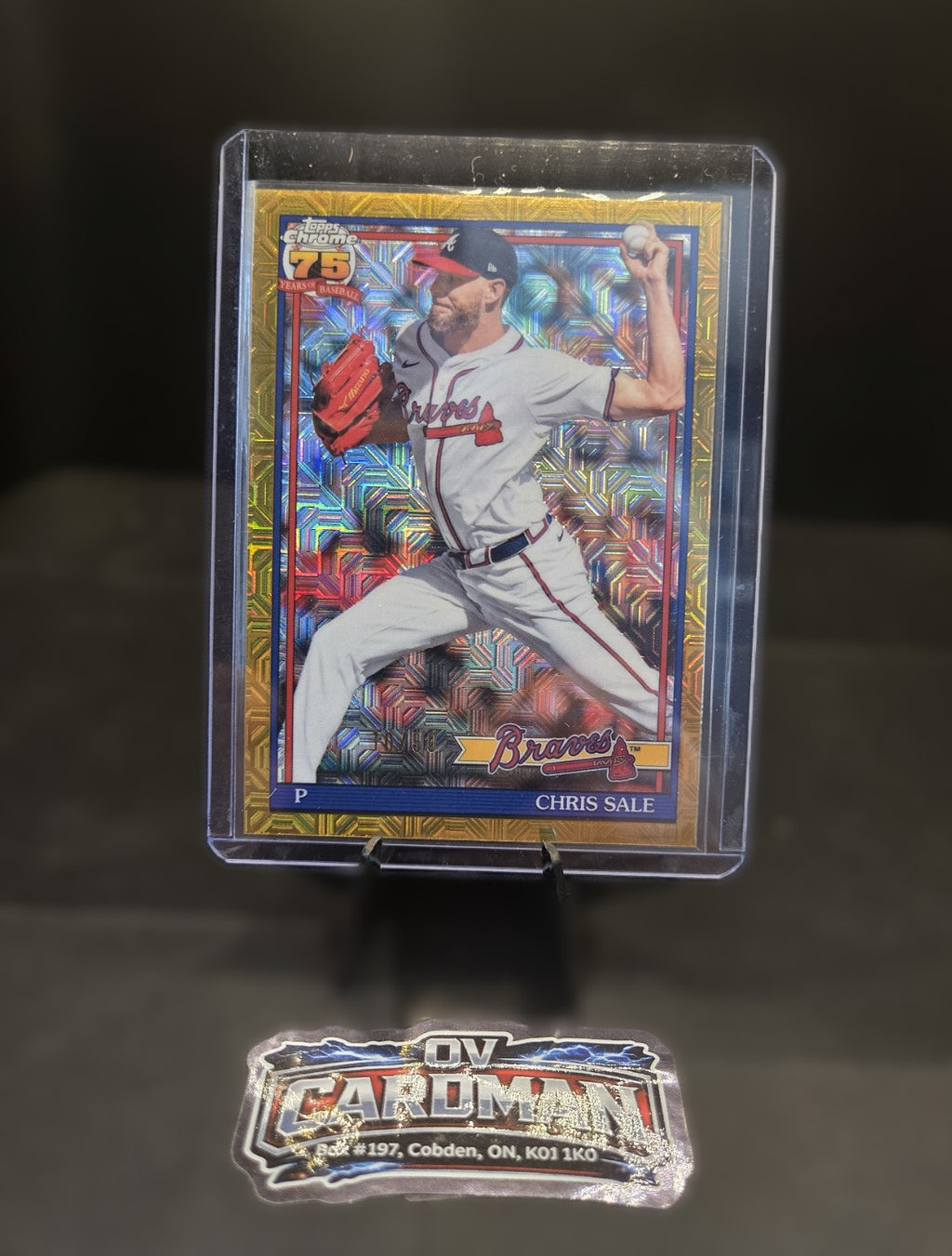 2026 Topps Series 2 Chris Sale Gold Mojo Refractor Gold /50 Atlanta Braves