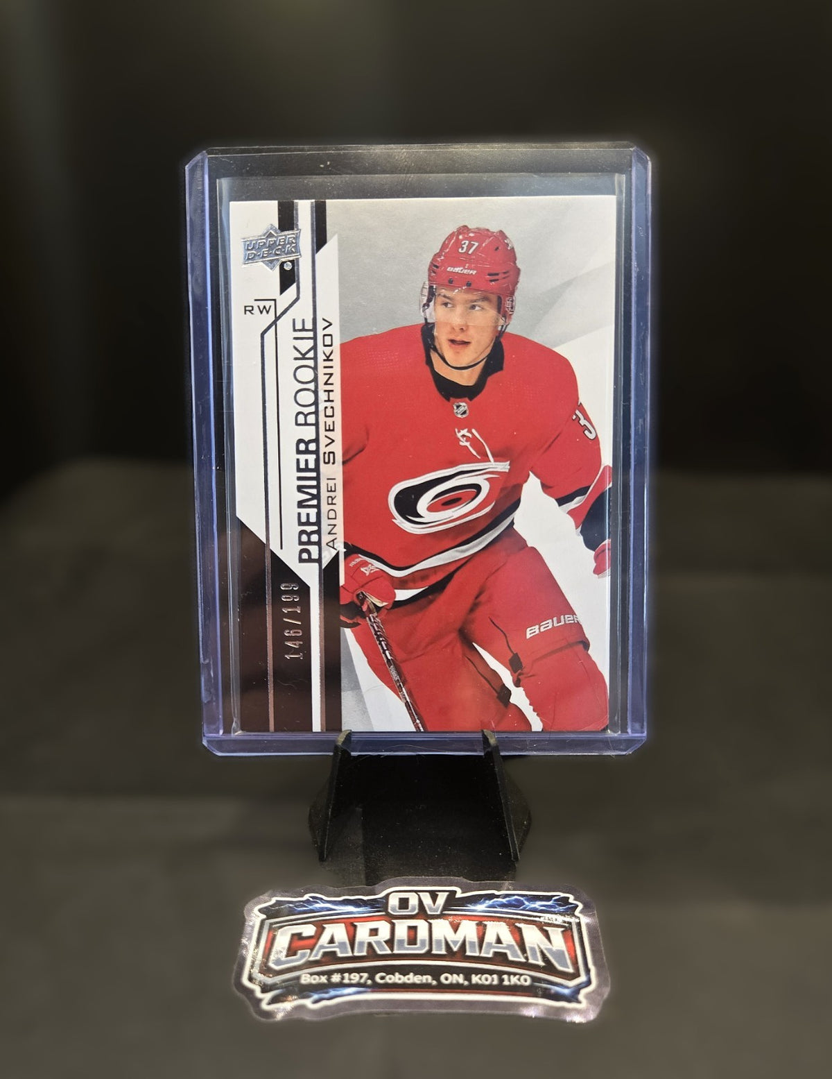 Andrei Svechnikov 2018-19 Young Guns RC, Clear Cut Auto Lot –Carolina Hurricanes