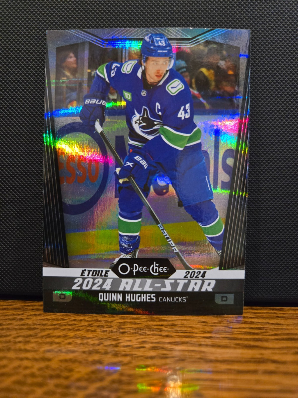 Quinn Hughes All-Star Rainbow Black /100 – 2024-25 O-Pee-Chee #506