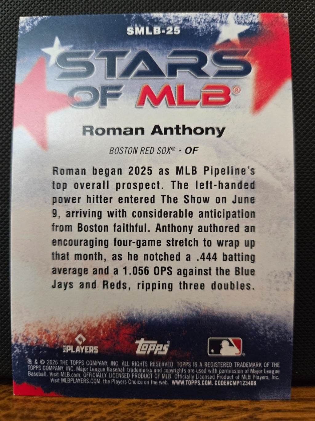 2026 Topps Series 1 Baseball - Stars Of MLB Insert Cards - YOU PICK