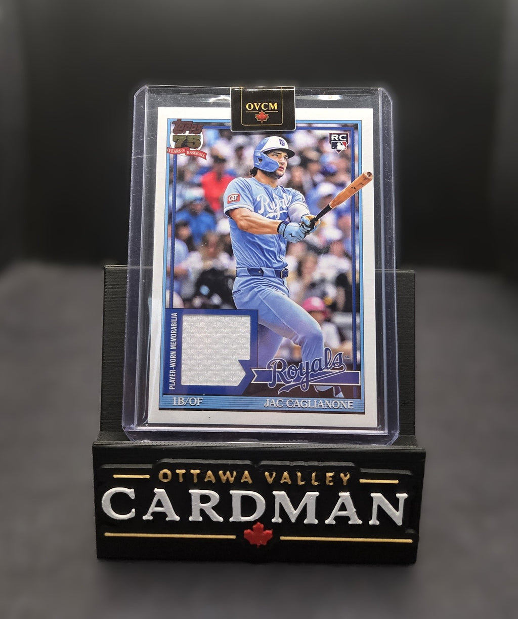 2026 Topps Jac Caglianone 1991 Relic RC #91R-JCA Kansas City Royals