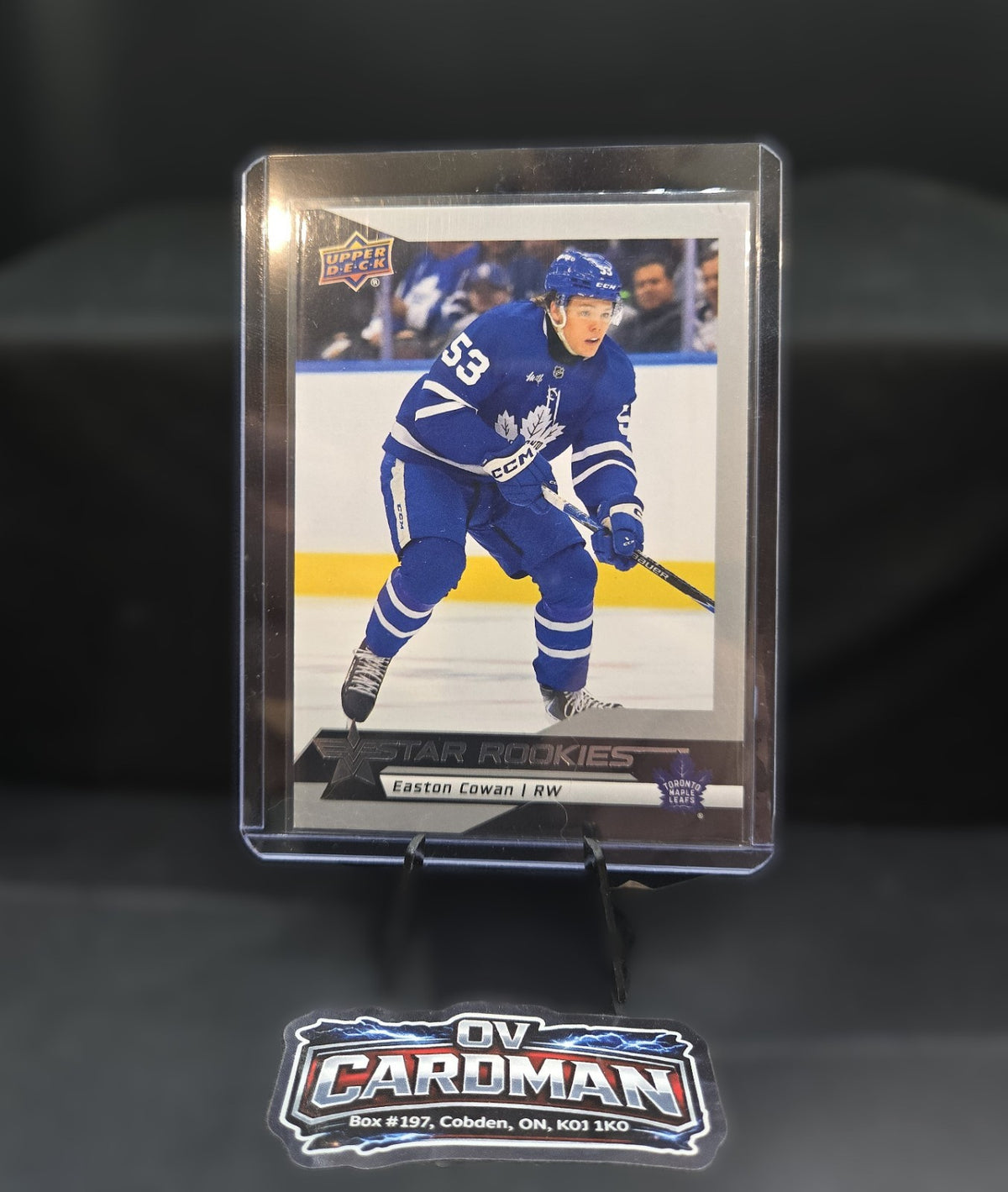 2025-26 Upper Deck Easton Cowan Star Rookies & Parkhurst RC Lot | Maple Leafs