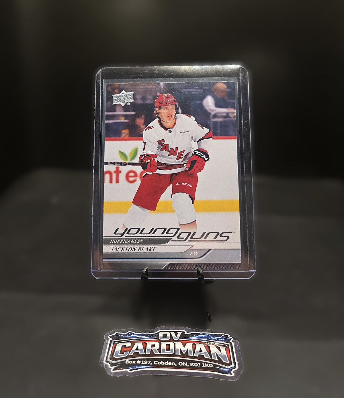 2024-25 Upper Deck Series 2 Jackson Blake Young Guns RC + Ice Emerald Green + II