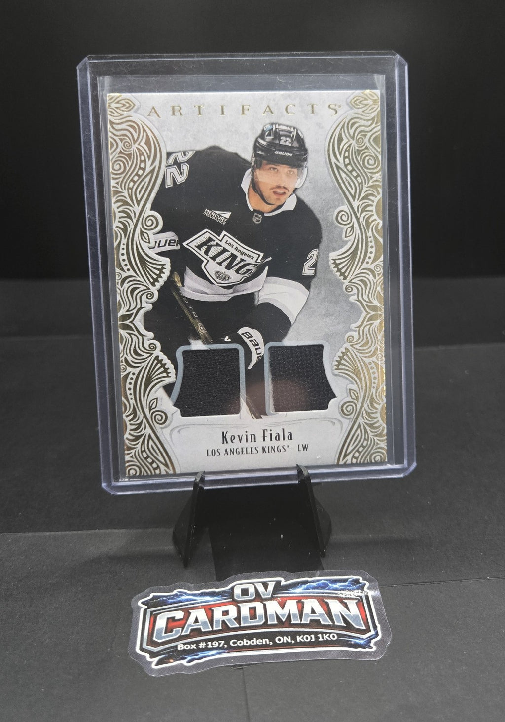 2025-26 Upper Deck Artifacts – Gold Material Dual Patch – Kevin Fiala /199 Kings