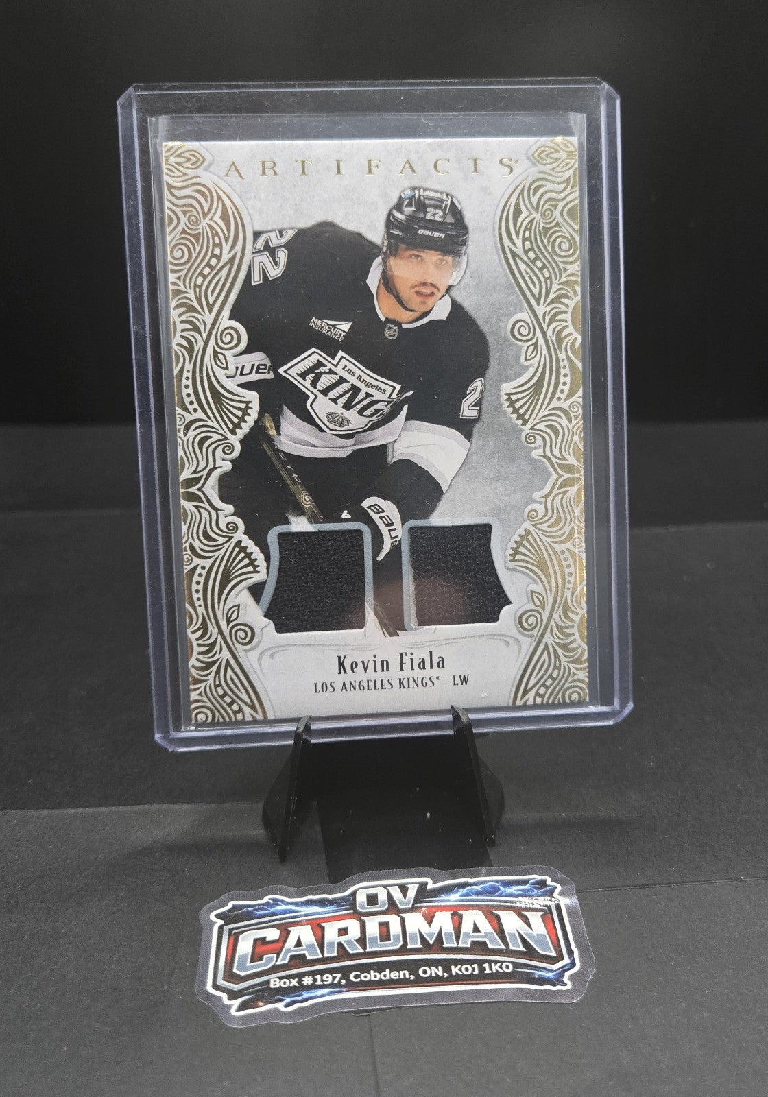2025-26 Upper Deck Artifacts – Gold Material Dual Patch – Kevin Fiala /199 Kings