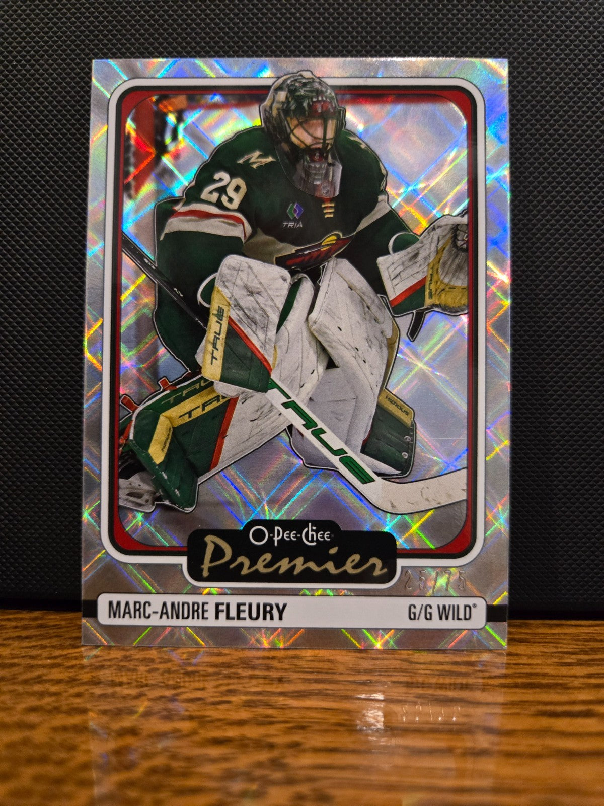 💎 2024-25 O-Pee-Chee Premier Marc-Andre Fleury  Diamond Rainbow 25/75  #P-60 💎