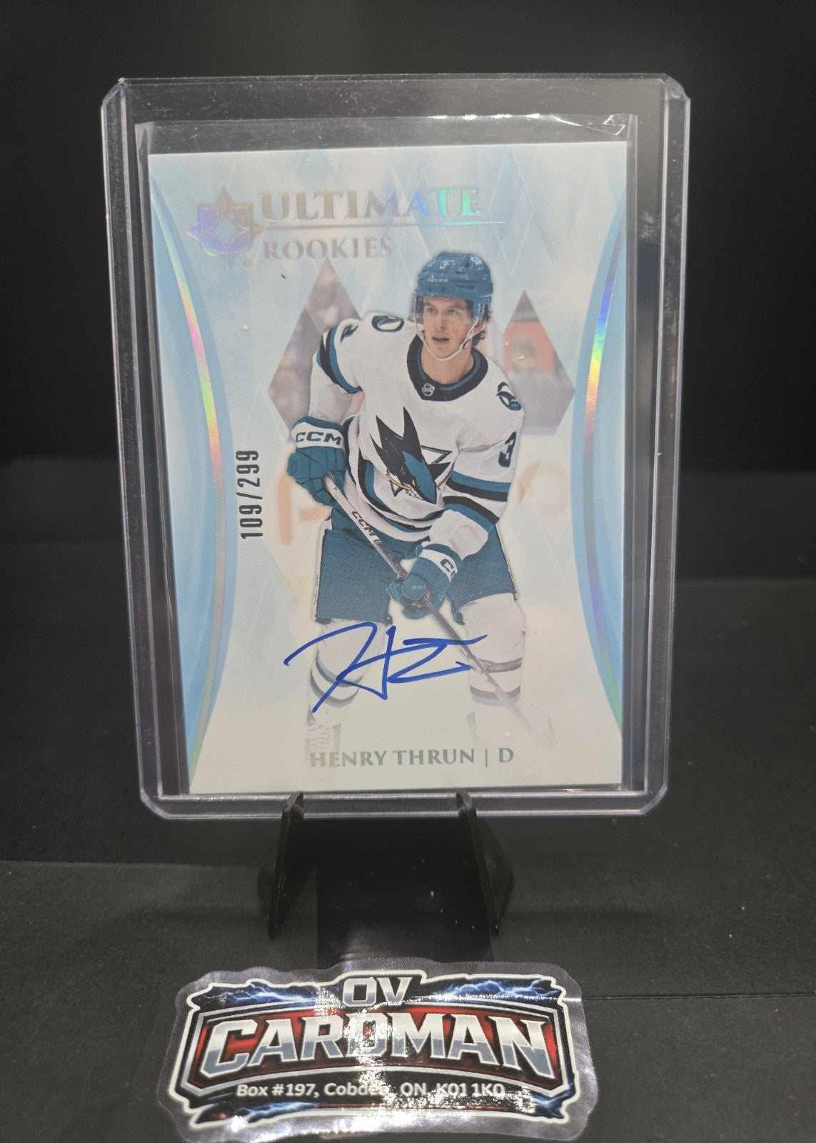 Upper Deck Ultimate Collection 2023-24 – Ultimate Rookies Auto – Henry Thrun RC
