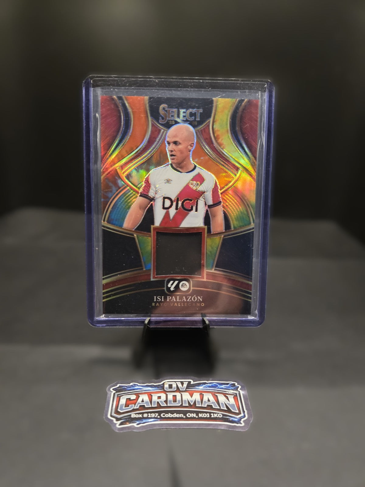 2025-26 Panini Select La Liga – Isi Palazón Select Materials Orange Prizm /25
