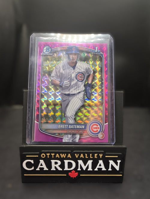 2025 Bowman Chrome Brett Bateman Pink Geometric 058/299 1st Bowman RC BlueJays