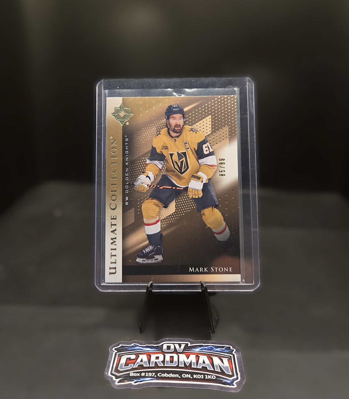 2024-25 Ultimate Collection Gold Mark Stone #38 /99 Vegas Golden Knights , LOT