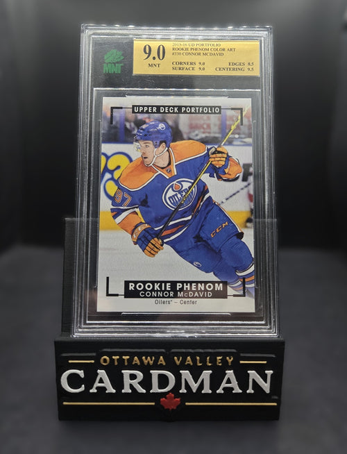 2015-16 Upper Deck Portfolio Connor McDavid Rookie Color Art #330 MNT 9